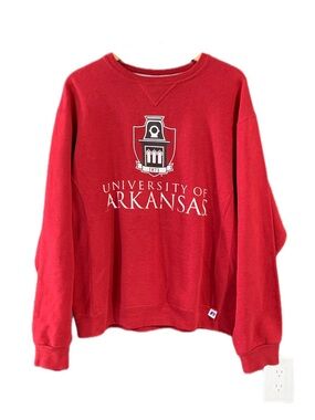 Vintage University of Arkansas Crewneck Sweatshirt – Red Y2K Hogs (Russell)